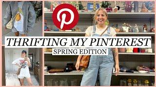 SPRING THRIFTING MY PINTEREST - come thrift with me & try on