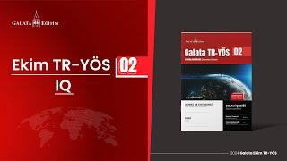 Galata Ekim TR-YÖS-2 |  IQ Soru Çözüm Videosu