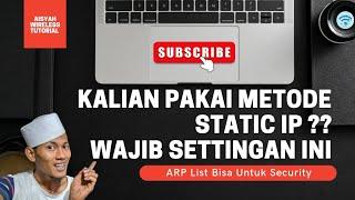 MENGAMANKAN JARINGAN LOKAL ( LAN ) MENGGUNAKAN ARP List || AISYAH WIRELESS TUTORIAL