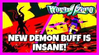 The NEW Demon Class Buff is OP! | Roblox | [World Zero Update]