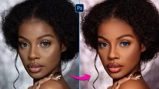 HOW to SMOOTH SKIN using FREQUENCY SEPARATION in Photoshop | Skin Retouching Tutorial