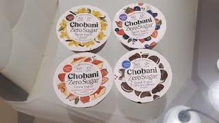 Chobani Zero Sugar - Vanilla, Mixed Berry, Strawberry Cheesecake, Milk & Cookies Review!