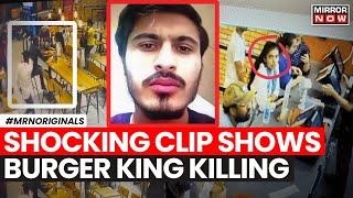 Rajouri Garden Firing | CCTV Shows Moments Of Chilling Murder Inside Burger King In Delhi | Top News