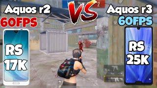 AQUOS R2 vs AQUOS R3|which is best  r2 720p resolution #aquosr2 #pubgmobile #bgmi