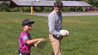 This boy ranks among top disc golf players in the world