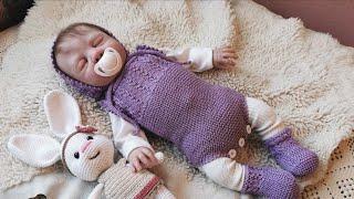 FULLBODY SILICONE BABYS HAND KNITTED LAYETTE