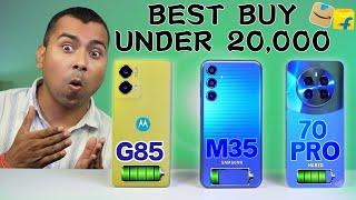 Samsung M35 vs Moto G85 vs Realme Narzo 70 Pro : Battery test, Camera test, Performance & BGMI