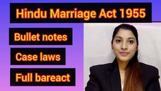 Hindu Marriage Act, 1955 (Complete lecture) | Hindu Laws | Hindu Marriage Act, 1955 |