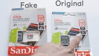 How to know Is Fake | 200 Gb Micro SD Card SanDisk