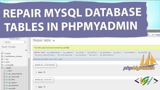 How to Repair MySQL Database Tables in Phpmyadmin