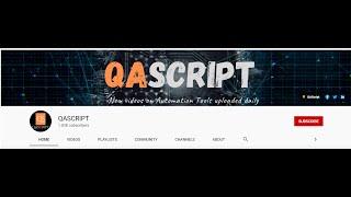 WELCOME TO QASCRIPT - ADVANCE YOUR CAREER AS A FULL STACK AUTOMATION ENGINEER