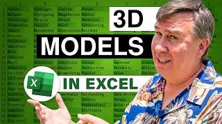 Excel - Support for 3D Models in Excel - Episode 2109