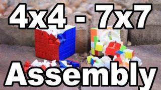 How to Take Apart & Reassemble Big Cubes (4x4, 5x5, 6x6, & 7x7)