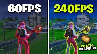 How to Get Potato Graphics in Fortnite Chapter 2 Remix!  (Ultra Low End Graphics)