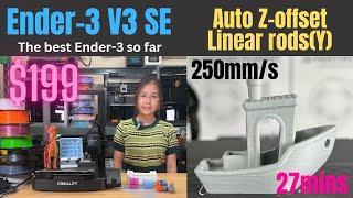 Creality Ender-3 V3 SE: $199 budget 3D printer with auto z-offset, CR-touch, Y axis linear rods