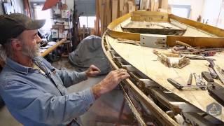 Lou shows us his next project REMORA (1928), Herreshoff 12 1/2 that washed up on the rocks (Part 1)