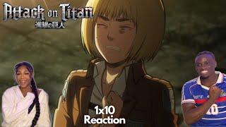 ARMIN'S ICONIC SPEECH!! Anime HATERS Watch Attack on Titan 1x10 | Response: The Struggle for Trost