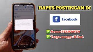 Cara menghapus postingan di Facebook terbaru