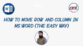 How to Move Row and Column in MS Word (The Easy Way)