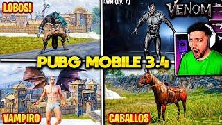 WOW! ACTUALIZACION 3.4 de PUBG MOBILE HALLOWEEN  SKIN VENOM? HOMBRES LOBOS y VAMPIROS