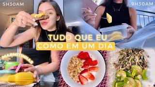 TUDO QUE EU COMO EM UM DIA |  alimentação saudável *ovolactovegetariano*