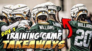 Key takeaways from the Packers THIRD Training Camp Practice! Defense DOMINATES Again