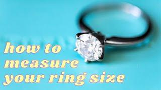 How to Measure Your Ring Size At Home the FAST & EASY WAY (in 30 seconds!) #shorts