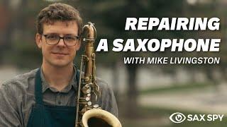 Assessing a saxophone for an overhaul with Mike Livingston