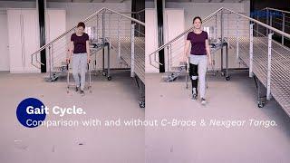 Gait cycle - Comparison with and without C-Brace® & Nexgear Tango | Ottobock