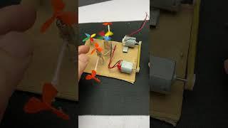 Dc motor to drone motor new power generator #dcmotor #tech #project #dc #fan #shorts #diy #science