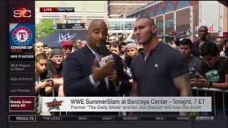 Randy Orton stops by ESPN's SportsCenter to talk SummerSlam  August 23, 2015