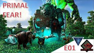 Primal Fear on the Volcano Map!  New Playthrough Ark Survival Evolved Modded