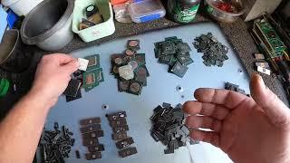 How I sort Gold, Palladium, Silver and Precious Metals after depopulating boards