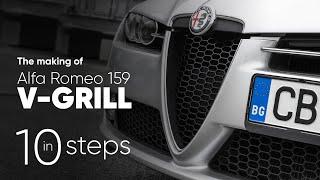 Grill scudetto Giulia style for Alfa Romeo 159 Brera 147 156 GT [DIY in 10 steps]