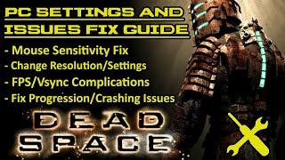 Dead Space PC | How To | Graphics Settings Crash Fix | Mouse Sensitivity Fix Mod | Common Issues Fix