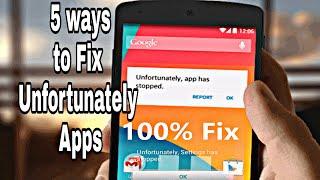 Top 5 Ways to Fix unfortunately app has stopped | Tagalog tutorial tips.