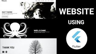 Flutter Web : Build A Beautiful Website Using Flutter | Speed Code