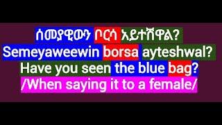 Conversational Amharic Phrases/Amharic Language Lesson/#Amharic #አማርኛ #እንግሊዝኛ#ኢትዮጵያ #amharicphrases