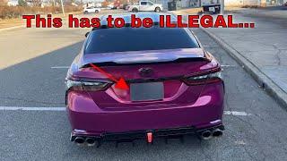 I Did The Most ILLEGAL Mod To My 2022 Toyota Camry...(UPDATED BUILD WALK AROUND)