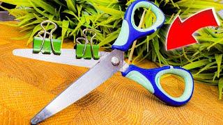 Scissors are like RAZOR! An easy way to sharpen Dull Scissors with your own hands!