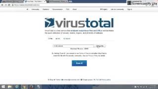 virustotal: Scan file and URL with multiple antivirus in one go