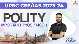 UPSC 2023 | Complete Polity through MCQs | Best Polity Questions by Ankit Sir