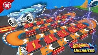 Hot Wheels Unlimited - RD 02 and Motosaurus Full Speed Race in The Double Booster Track