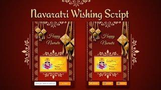 Navratri Wishing Script | Premium Blogger & PHP Pro Image script