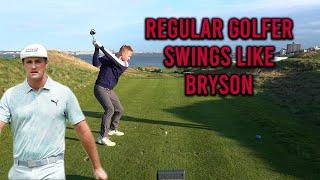 I tried to replicate Bryson DeChambeau's insane golf swing