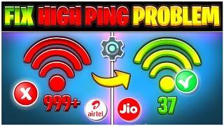 Fix High Ping Problem In Free Fire | How To Solve Ping Problem In Game | 999+ Problem Solution