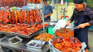 Sold Out FAST ! BEST Charcoal Grilled Chicken, Pork Ribs, Stuffed Sausages in Town | Street Food