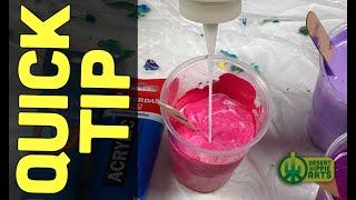 QUICK TIP: Mixing Pouring Medium with Acrylic Paint