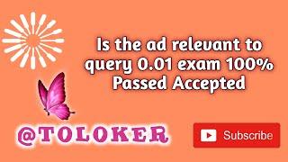 Is the ad relevant to query 0.01 exam 100% Passed Accepted