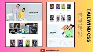 Build An Responsive Fashion Ecommerce Website Using Tailwind  CSS